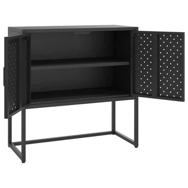 vidaXL Sideboard Black 75x35x75 cm Steel