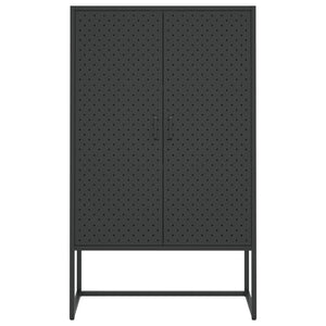vidaXL Highboard Black 80x35x135 cm Steel