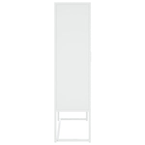 vidaXL Highboard White 80x35x135 cm Steel