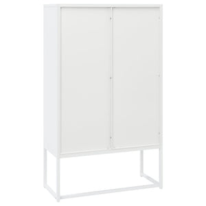 vidaXL Highboard White 80x35x135 cm Steel