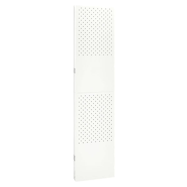 vidaXL 3-Panel Room Divider White 120x180 cm Steel