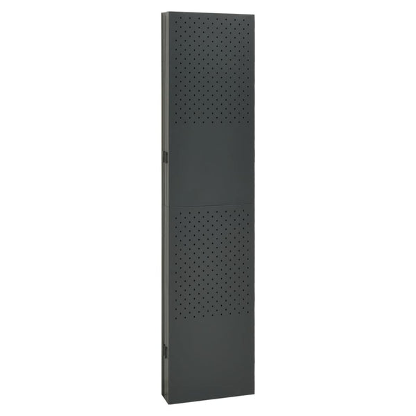 Anthrazit Raumteiler 240x180 cm Stahl 6-teilig