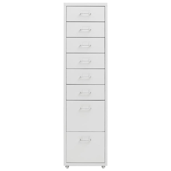 Rollbarer Aktenschrank Grau Metall