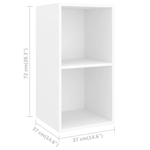 vidaXL 3-Piece TV Cabinet Set White Engineered Wood