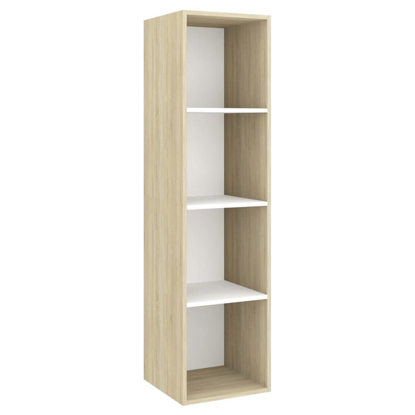 vidaXL 3-Piece TV Cabinet Set White Sonoma Oak Engineered Wood