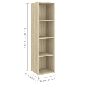 vidaXL 3-Piece TV Cabinet Set Sonoma Oak Engineered Wood