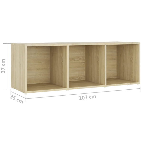 vidaXL 3-Piece TV Cabinet Set Sonoma Oak Engineered Wood