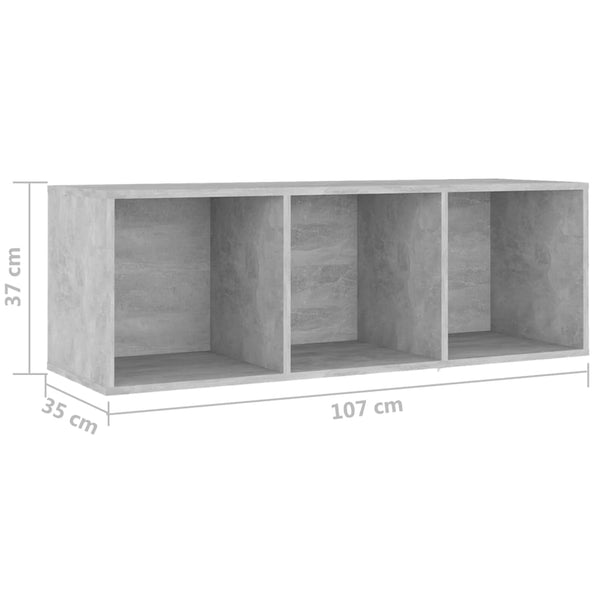 vidaXL 3-Piece TV Cabinet Set Concrete Grey Engineered Wood