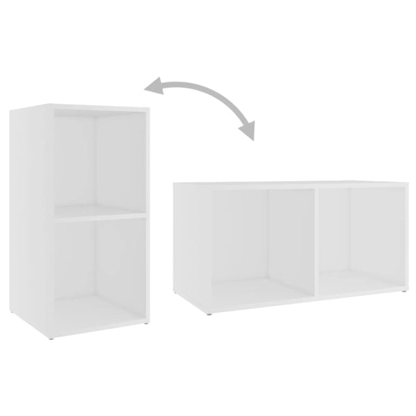 vidaXL 3-Piece TV Cabinet Set White Engineered Wood