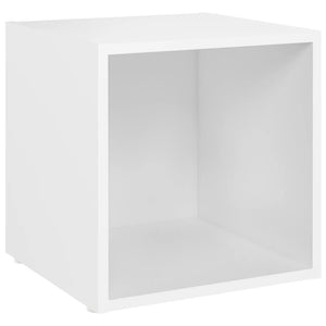 vidaXL 3-Piece TV Cabinet Set White Engineered Wood