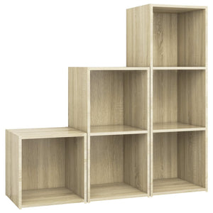 vidaXL 3-Piece TV Cabinet Set Sonoma Oak Engineered Wood