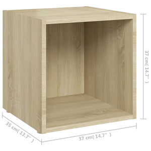 vidaXL 3-Piece TV Cabinet Set Sonoma Oak Engineered Wood