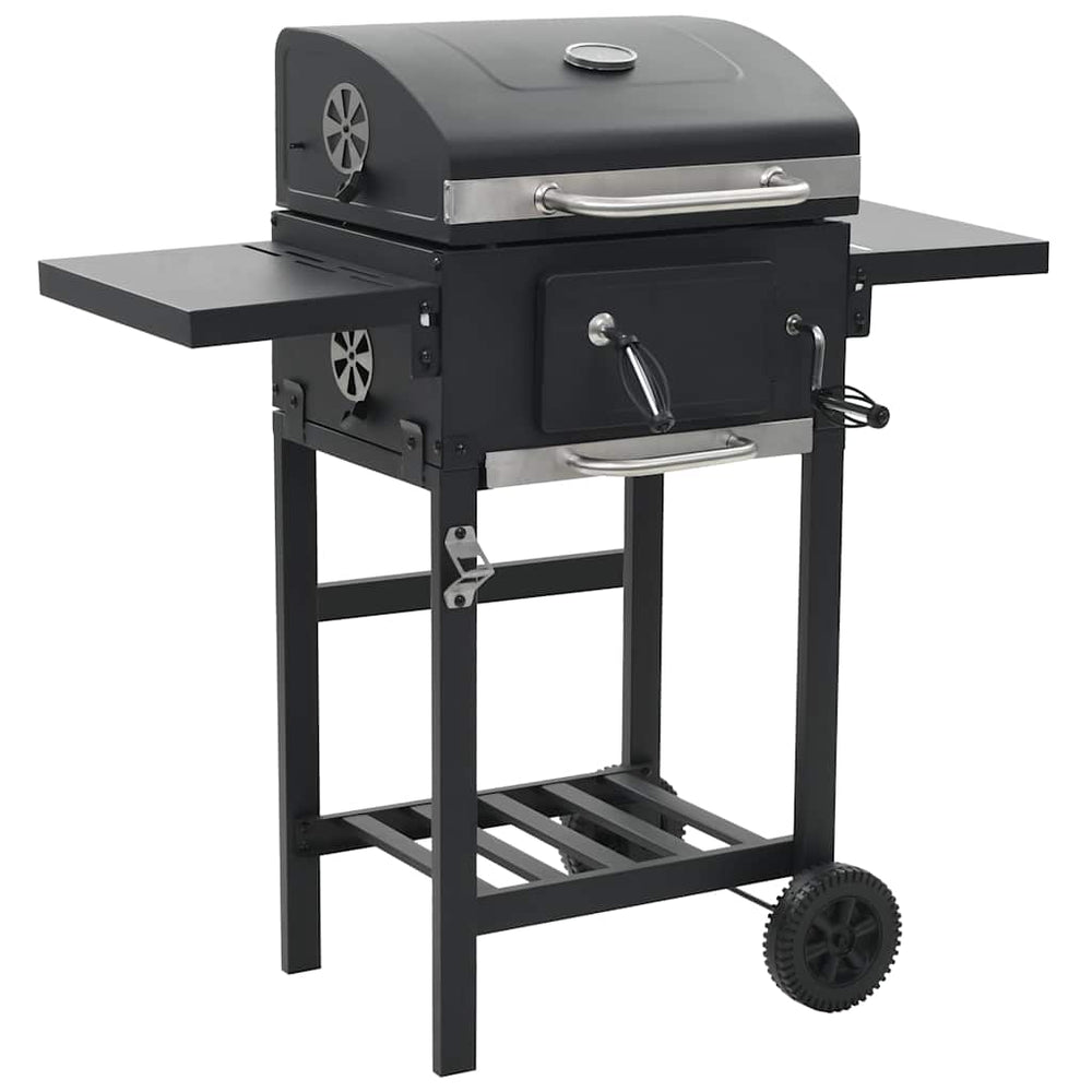 vidaXL 3-in-1 Outdoor Pizza Oven & Grill Black