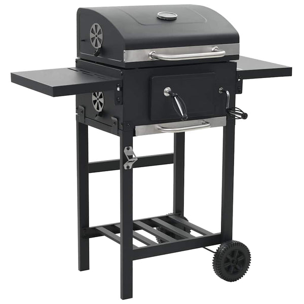 vidaXL 3-in-1 Outdoor Pizza Oven & Grill Black