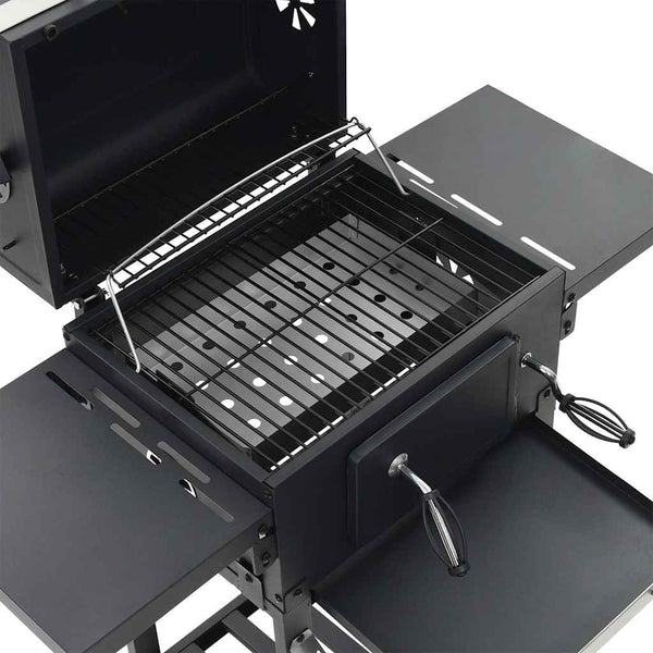 vidaXL 3-in-1 Outdoor Pizza Oven & Grill Black