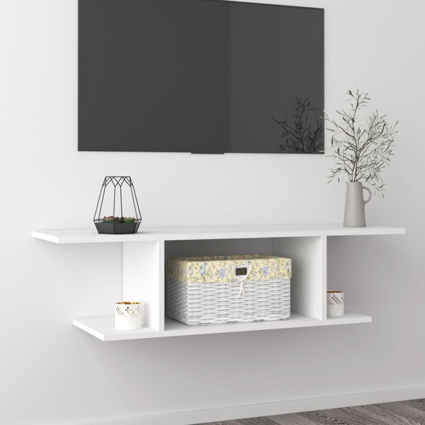 vidaXL TV Wall Cabinet White 103x30x26.5 cm