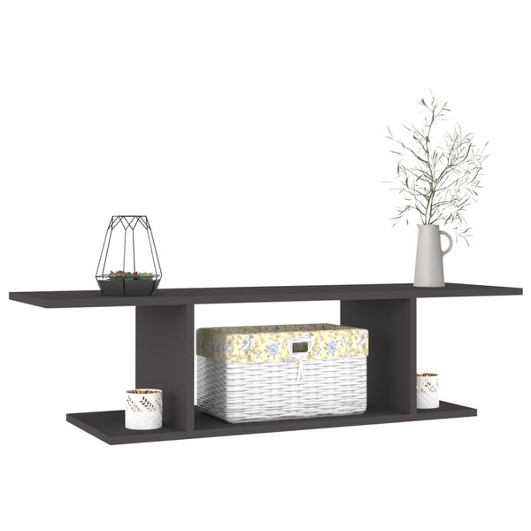 vidaXL TV Wall Cabinet Grey 103x30x26.5 cm