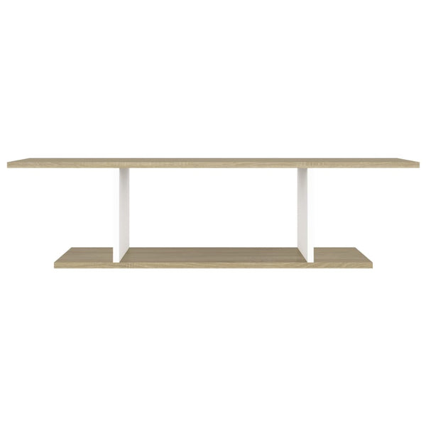vidaXL Wall-mounted TV cabinet White Sonoma Oak 103x30x26.5 cm