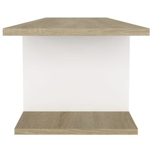 vidaXL Wall-mounted TV cabinet White Sonoma Oak 103x30x26.5 cm