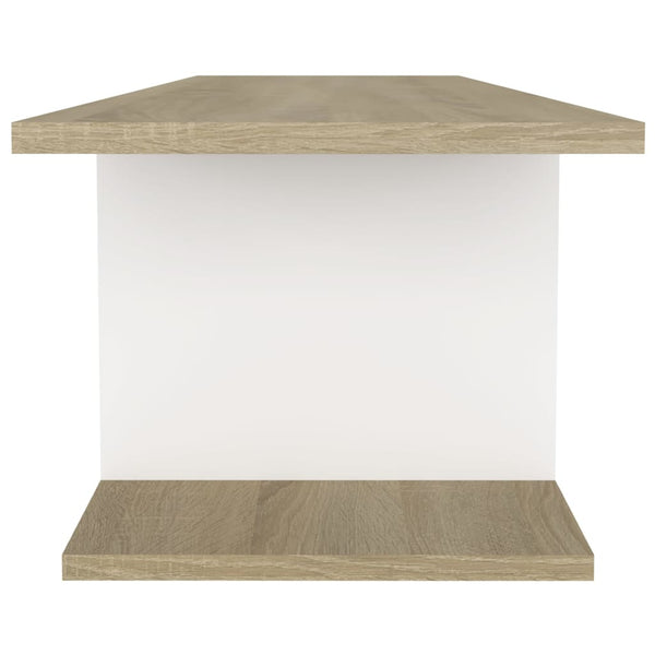 vidaXL Wall-mounted TV cabinet White Sonoma Oak 103x30x26.5 cm