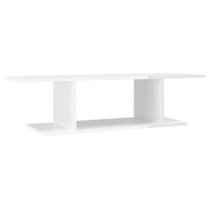 vidaXL High Gloss White TV Wall Cabinet 103x30x26.5 cm