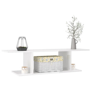 vidaXL High Gloss White TV Wall Cabinet 103x30x26.5 cm