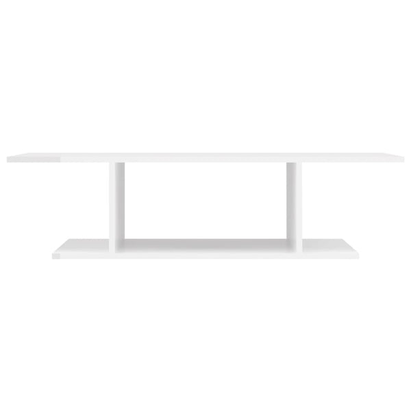 vidaXL High Gloss White TV Wall Cabinet 103x30x26.5 cm
