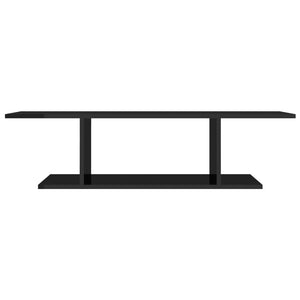vidaXL High Gloss Black TV Wall Cabinet 103x30x26.5 cm