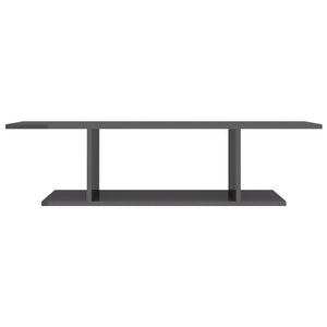 vidaXL TV Wall Cabinet High Gloss Grey 103x30x26.5 cm