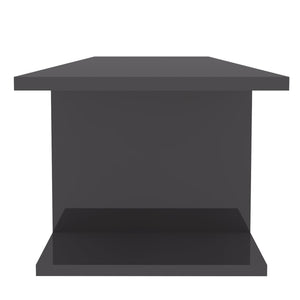 vidaXL TV Wall Cabinet High Gloss Grey 103x30x26.5 cm