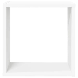 vidaXL Cube Shelves 2 pcs White 30x15x30 cm