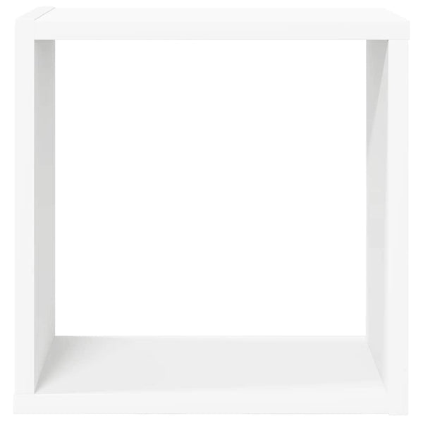 vidaXL Cube Shelves 2 pcs White 30x15x30 cm