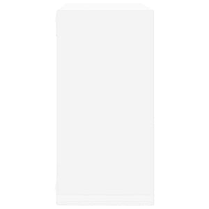 vidaXL Cube Shelves 2 pcs White 30x15x30 cm