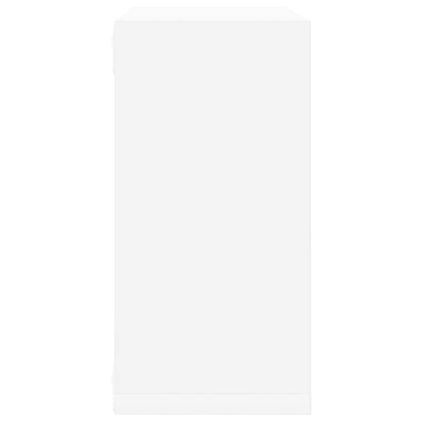 vidaXL Cube Shelves 2 pcs White 30x15x30 cm