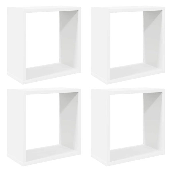 vidaXL Cube Storage Units 4 pcs. White 30x15x30 cm