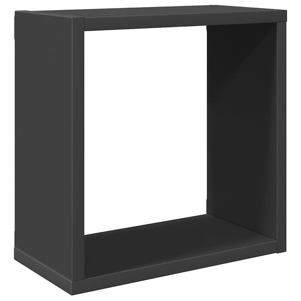 vidaXL Cube Shelves 4 pcs. Gray 30x15x30 cm
