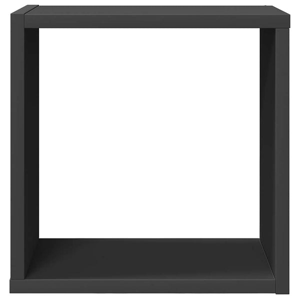 vidaXL Cube Shelves 4 pcs. Gray 30x15x30 cm