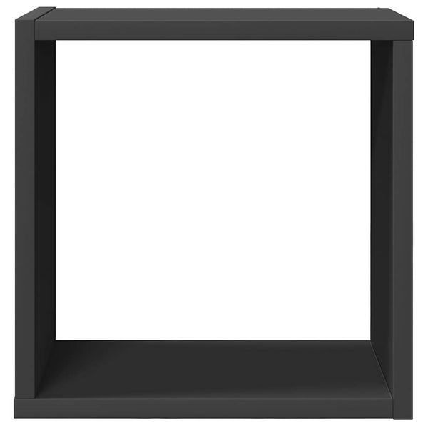vidaXL Cube Shelves 6 pcs. Grey 30x15x30 cm