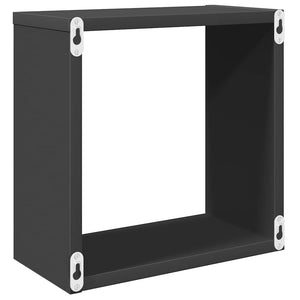 vidaXL Cube Shelves 6 pcs. Grey 30x15x30 cm