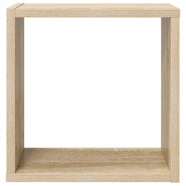 vidaXL Cube Shelves 4 pcs Sonoma Oak 30x15x30 cm