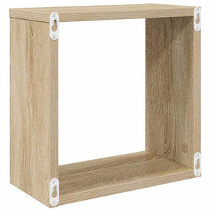vidaXL Cube Shelves 4 pcs Sonoma Oak 30x15x30 cm