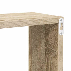 vidaXL Cube Shelves 4 pcs Sonoma Oak 30x15x30 cm