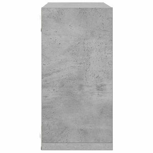 vidaXL Cube Shelves 2 pcs Concrete Grey 30x15x30 cm