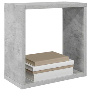 vidaXL Cube Shelves 6 pcs Concrete Gray 30x15x30 cm