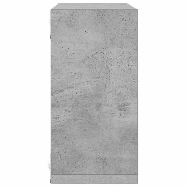 vidaXL Cube Shelves 6 pcs Concrete Gray 30x15x30 cm