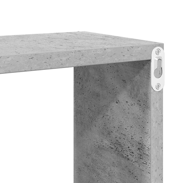 vidaXL Cube Shelves 6 pcs Concrete Gray 30x15x30 cm