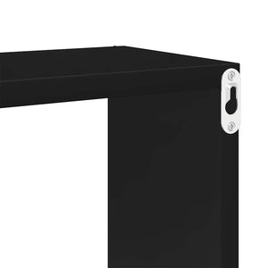 vidaXL Cube Shelves 4 pcs. High Gloss Black 30x15x30 cm