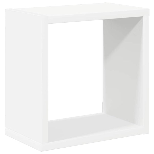 vidaXL Cube Shelves 2 pcs White 26x15x26 cm