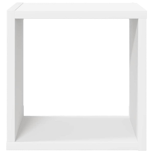 vidaXL Cube Shelves 2 pcs White 26x15x26 cm