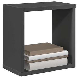 vidaXL Cube Shelves 6 pcs. Grey 26x15x26 cm